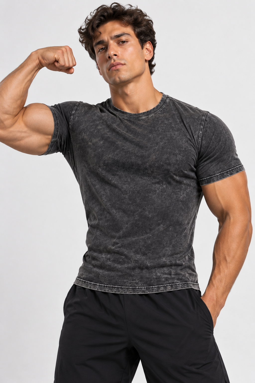 Mineral Wash Boxy Cotton T-Shirt