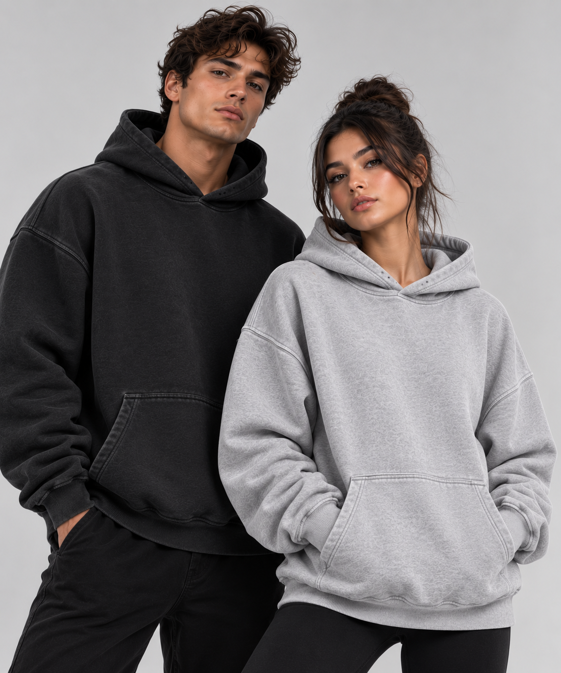 Unisex Mineral Wash Oversized Hoodie